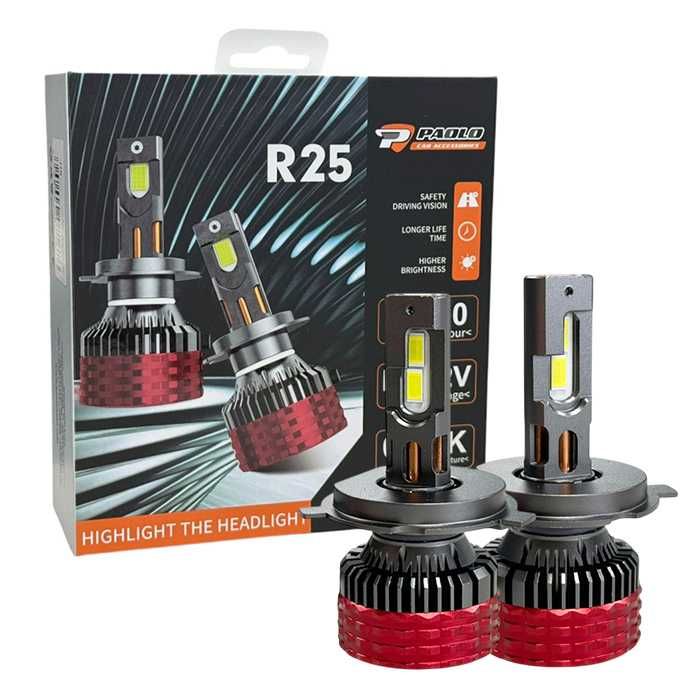 LED Крушки H4 65W CANBUS 6500K – Диодни Крушки R25 Комплект 2бр