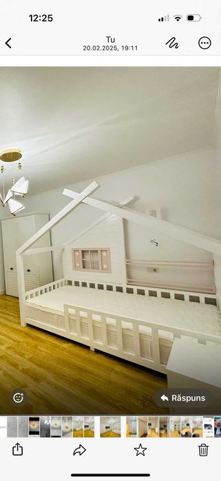 Pat tip căsuța din lemn