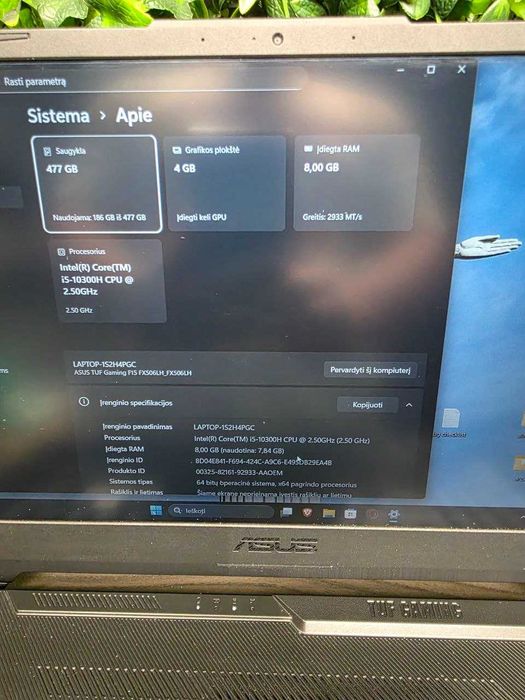 Геймърски лаптоп ASUS TUF Gaming F15 | 144hz | GTX 1650