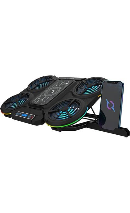 Suport/Cooler laptop AQIRYS Zenith 17" RGB – stare ca nouă