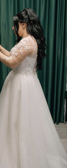 Rochie de mireasă elegantă, stil prințesă (A-line)