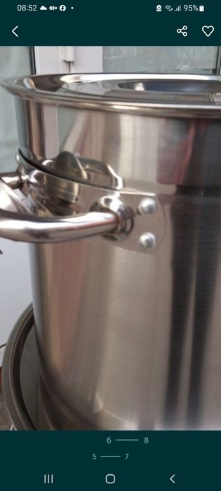 Oală inox alimentar   cu capac inox 20L Promo/139 lei trans