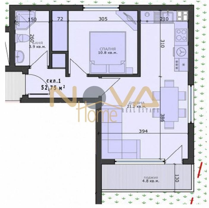 2-стаен в Варна-Възраждане 4 площ 60 цена 83430