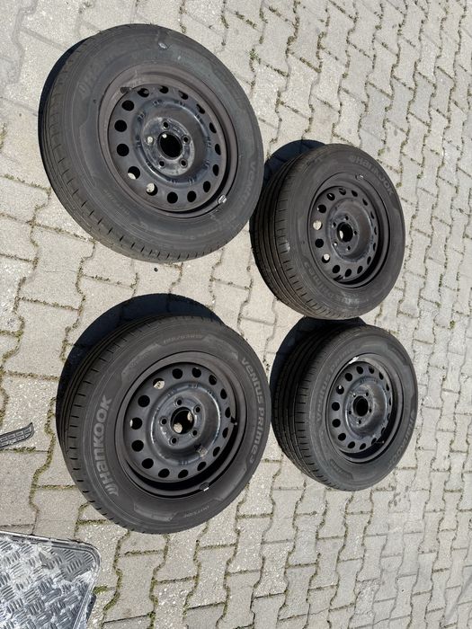 4 бр. джанти Hyundai kia с гуми HANKOOK 195/65/15 dot 22г Почети НОВИ