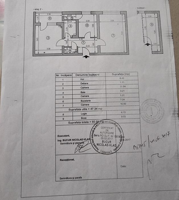 Apartament de vânzare (renovat stil modern)