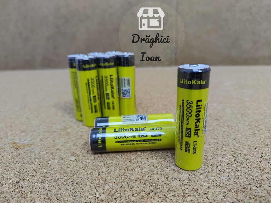 Acumulator 18650 LiitoKala PREMIUM+ HighDrain 10A Li-ion 3500mAh REAL