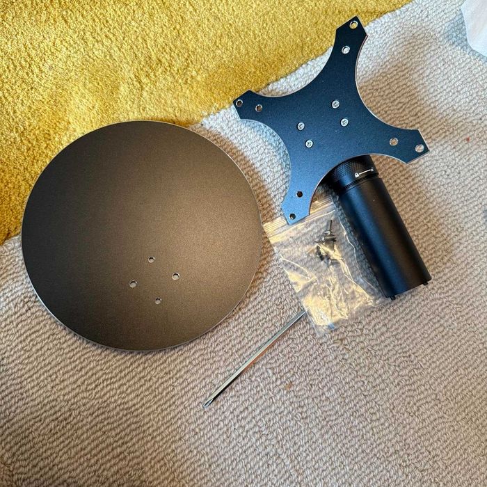 Въртяща се стойка Pitelumeon за Show 15, Show 21,сребриста,регулируема