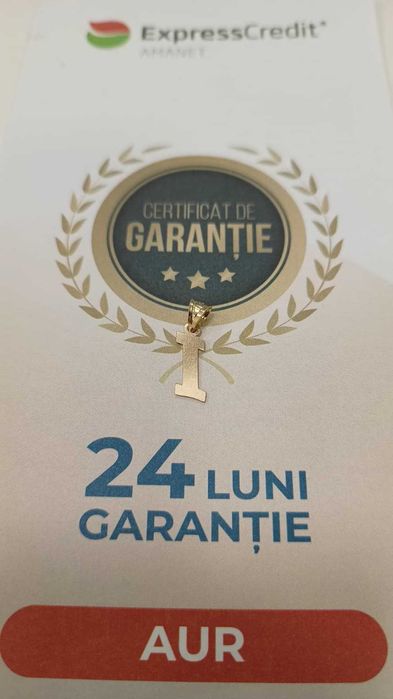 [AG24 Harlau B.45831.1] Pandantiv aur 14k 0.71gr - Garantie 2 ani!