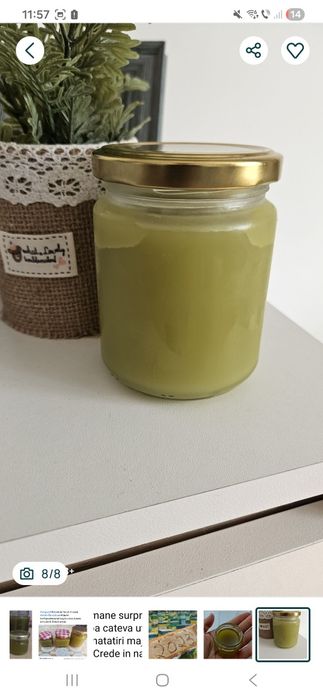 Cremă de brusture fără chimicale sau adaosuri