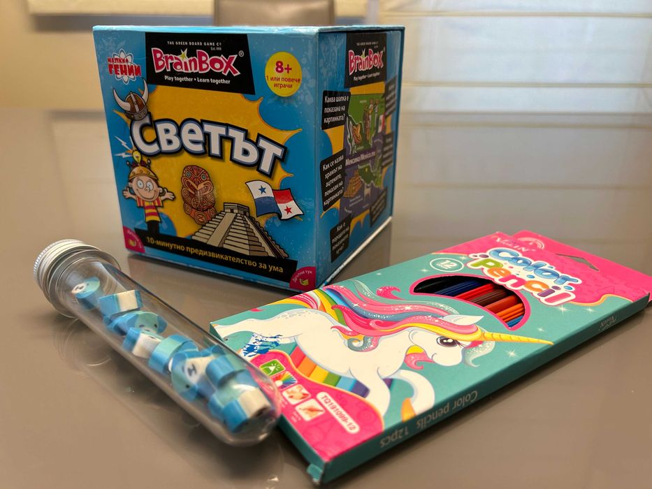 Детска образователна игра BrainBox – Светът + подаръчета