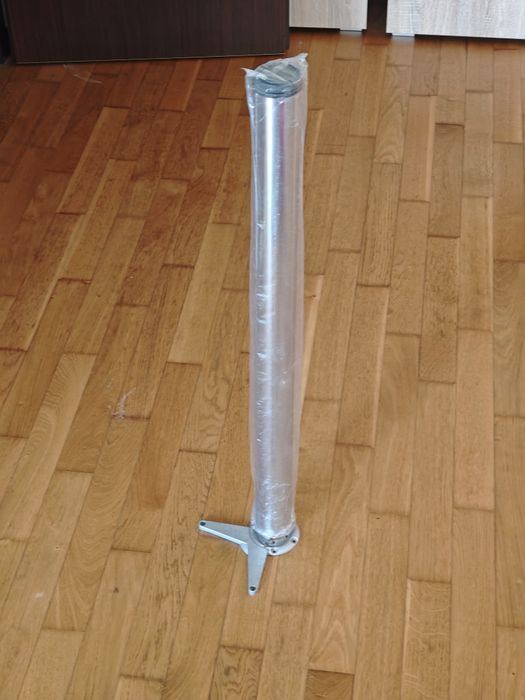 Picior mobila, pentru masa, metalic, finisaj cromat, rotund 860mm