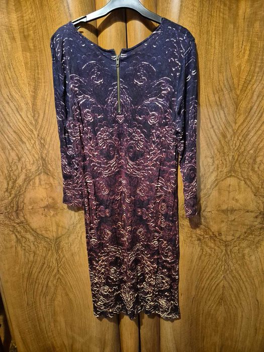 Rochie bordo, Indiska, măsura M, vâscoză