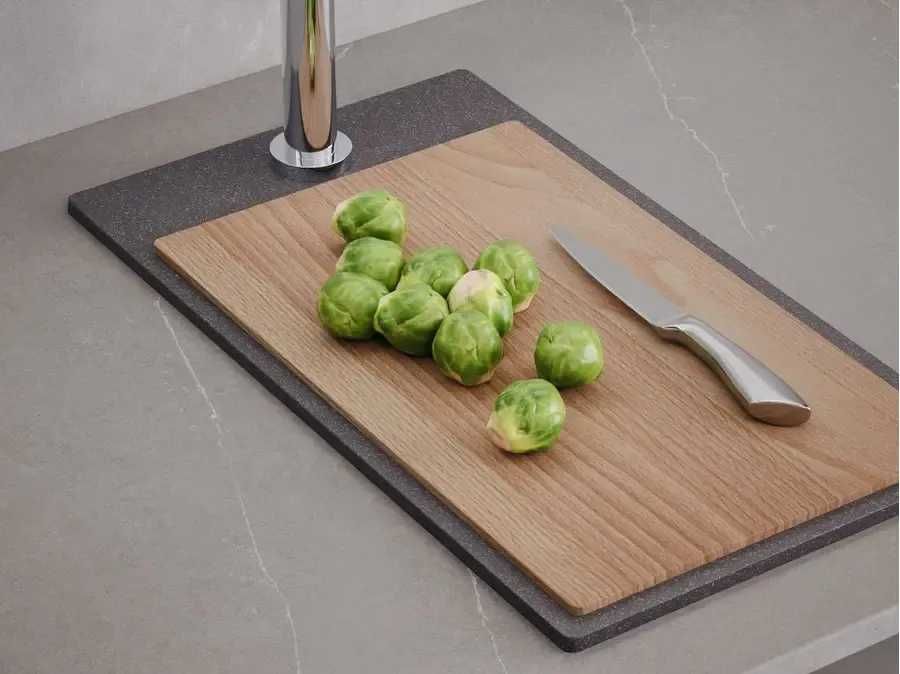 Графит кухненска гранитна мивка Рига 30 XL 280 x 500 mm