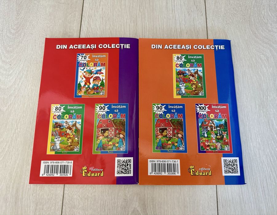 Set 2 cărți de colorat pentru copii, Noi