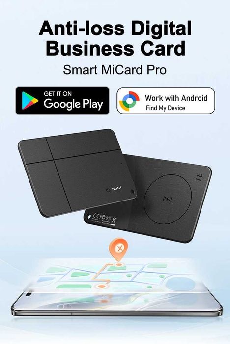 Android Проследяващо устройство за портфейл, багаж Tracker Tag Card