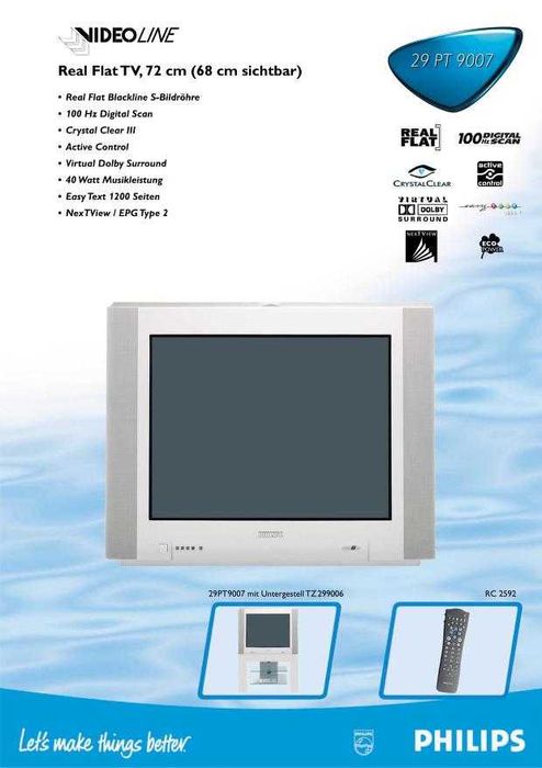 Цветной телевизор Philips 29PT9008