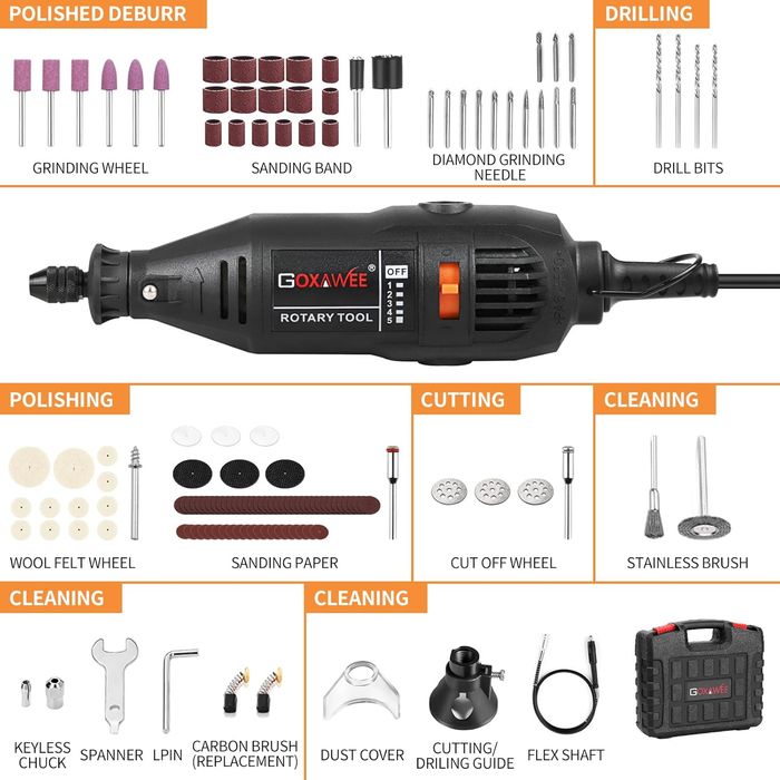 Unealta multifunctionala, 130W, set 140 accesorii, Livrare Gratuita