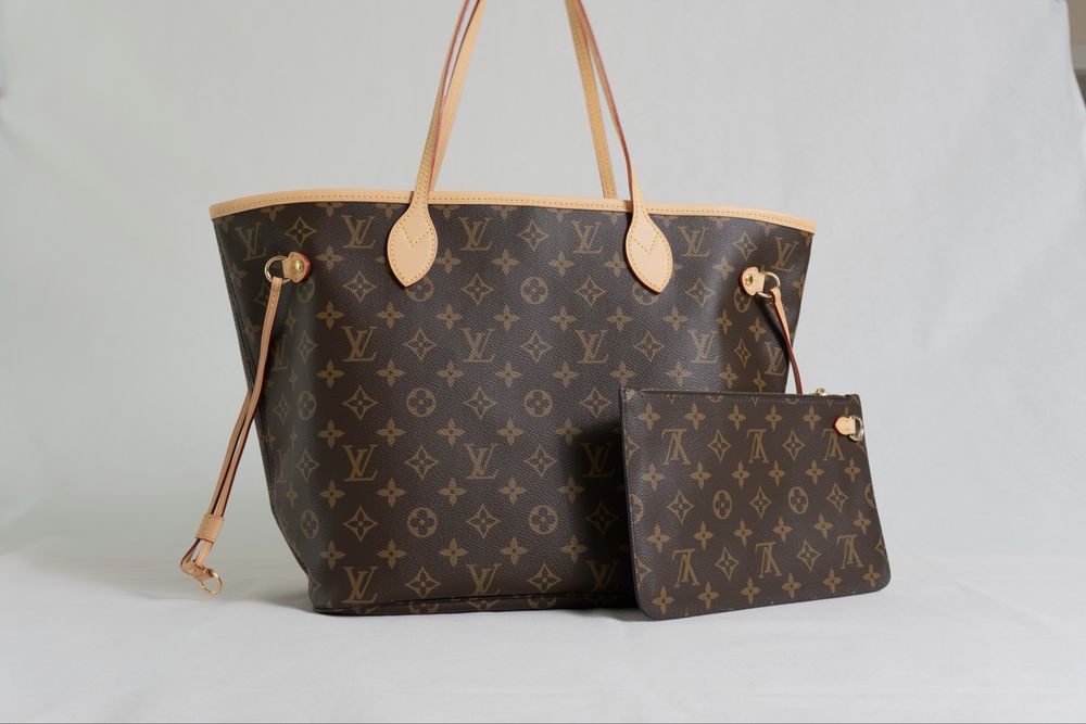 Louis Vuitton Neverfull MM, нова, пълен комплект