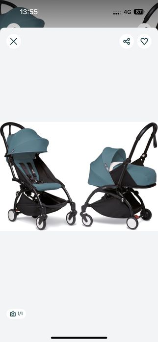 Yoyo 2 прогулочная коляска с люлькой вместе