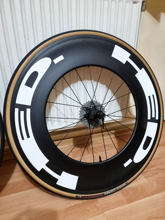 Roți cursieră carbon 120 mm clincher rim