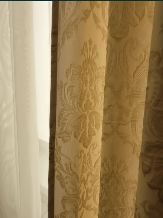 Шторы и тюль жаккард и сетка