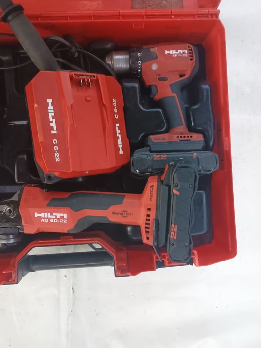 Set hilti nuron. Rotopercutor te 2. Flex Ag 6d. Filetanta sf4. Cutie, incarcator.