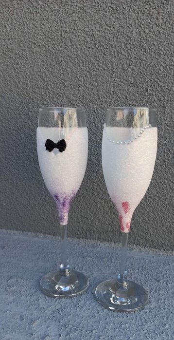 Ръчно рисувани чаши за : вино, шампанско, алкохол , кафе и чай