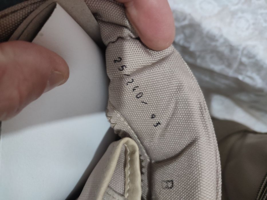 Bocanci combat piele întoarsă crem de vară mărimea 25.0