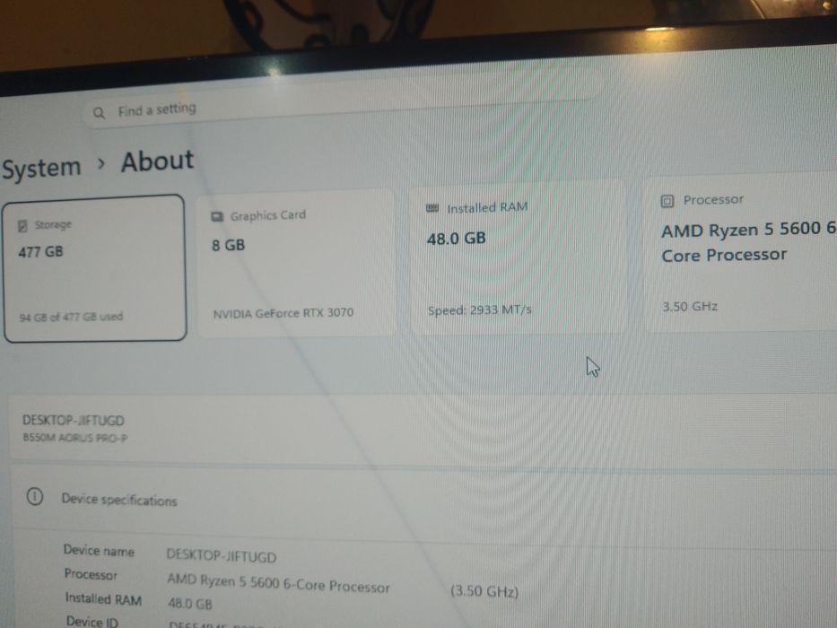 Ryzen 5 5600 + RTX 3070 | 48GB | 1440p Gaming PC