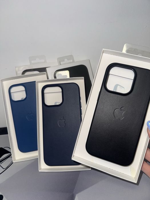 Apple Leather Кожен калъф за iPhone 15 / 15 PRO, PLUS и PRO MAX
