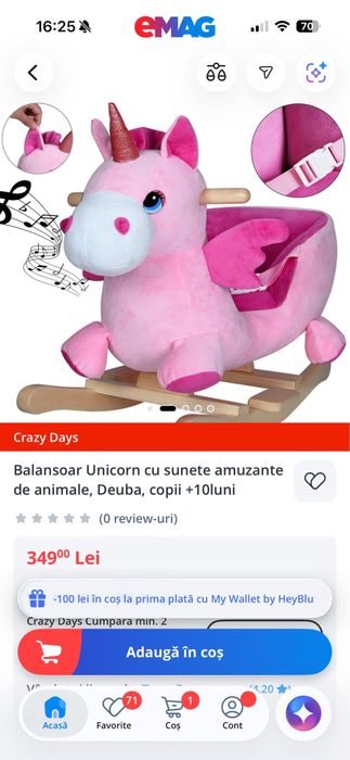 Balansoar unicorn