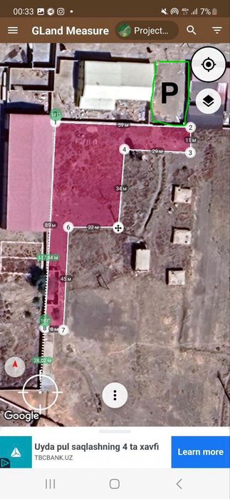 Урганч шахар ОБЛ ГАИ кўпир ёнида Нотурар  ер ўрни сотилади. 2.240 м.кв