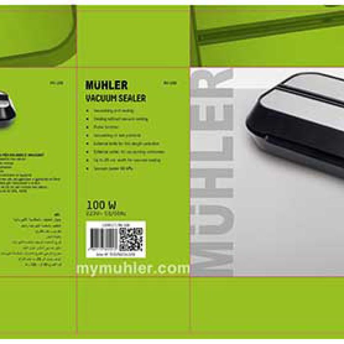 Нов уред за вакуумиране Muhler MV-109 с 15 бр. торбички