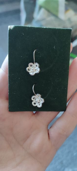 Сребърни ретро обеци ежедневни