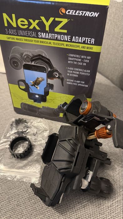 Adaptor universal pentru smartphone, CELESTRON, NexYZ 3-Axis, Negru