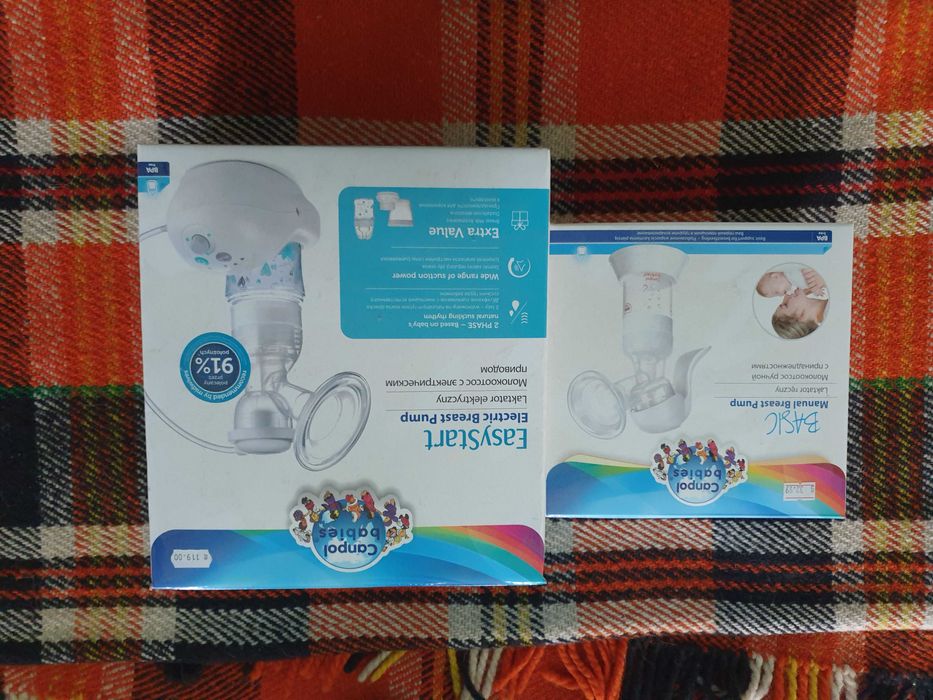 Електрическа помпа за кърма - Canpol Easy start (подарък ръчна помпа)