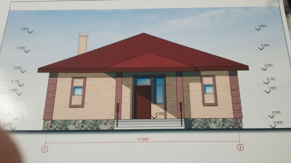 Продам участок с недостроеным домом