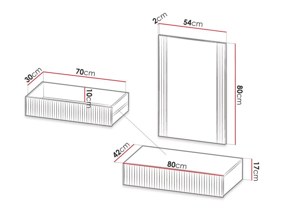 Тоалетка  с огледало