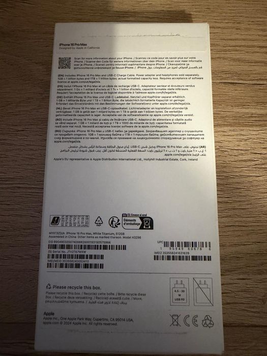 Iphone 16 PRO MAX 512 Gb