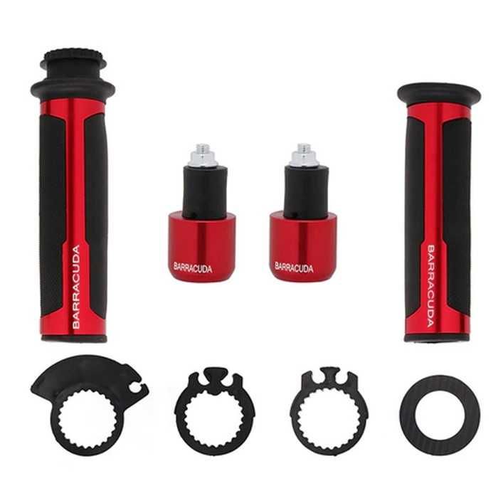 Дръжки за мотоциклет 281, Син, Червен, Черен и Сив