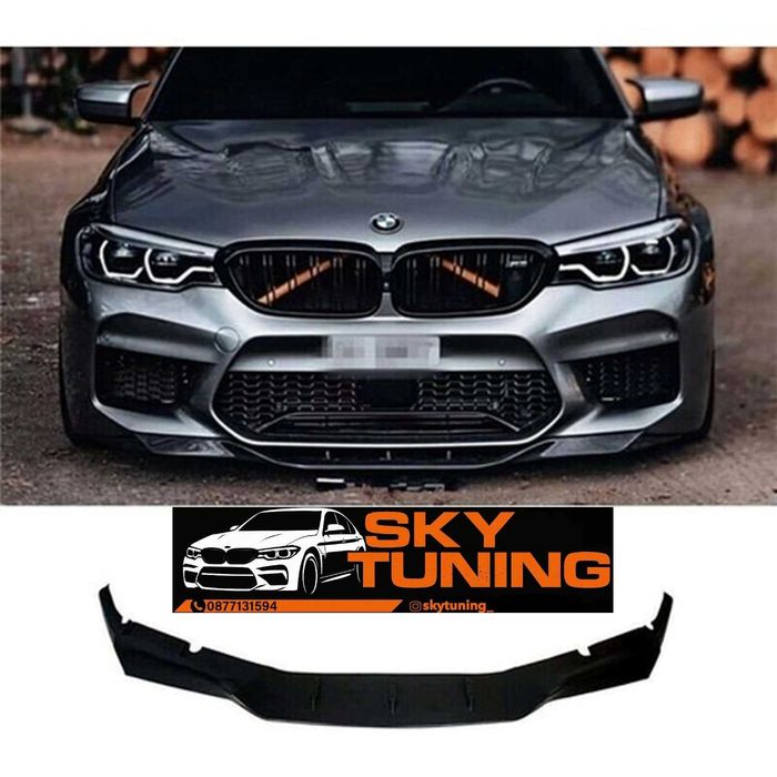Преден лип спойлер за бмв ф90 г30 м5 / bmw f90 g30 m5 lip spoiler / добавка за предна броня / нож 5series 5 серия