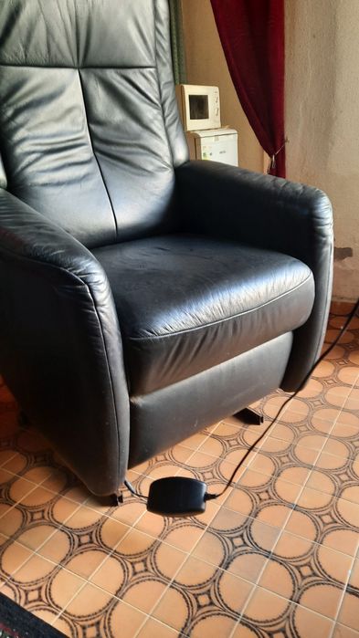 Fotoliu reglabil electric piele