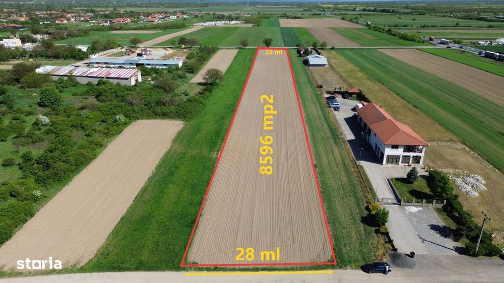 Teren de 8.596 mp de vanzare in Lugojel