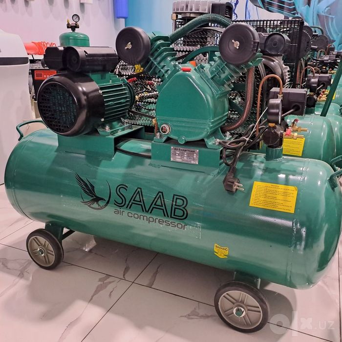Воздушный компрессор масляный поршневой havo kompressor 10bar 200LSaab