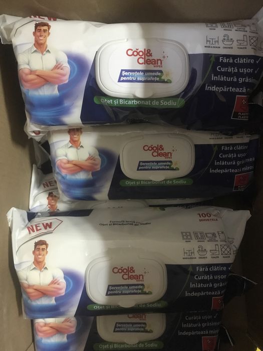 Servetele umede cu Otet si Bicarbonat