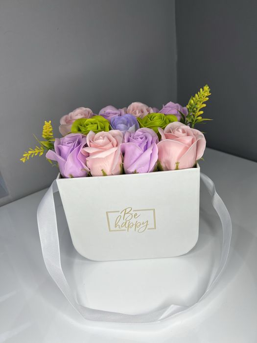 Букет от сапунени рози