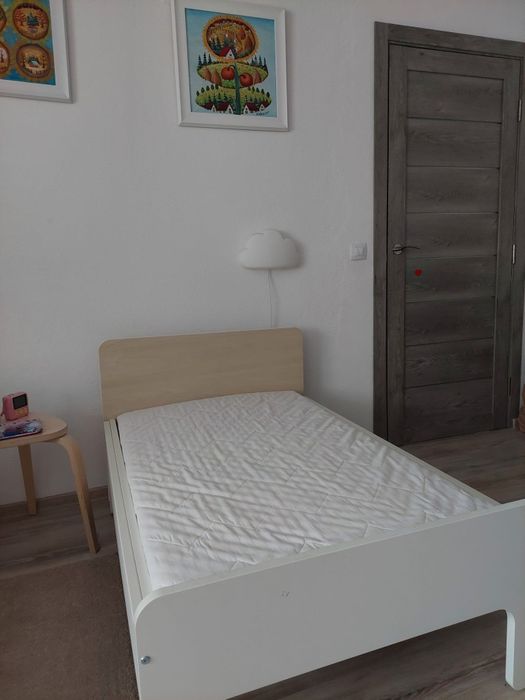 Pat copii IKEA SLAKT | SLÄKT extensibil + somiera + saltea