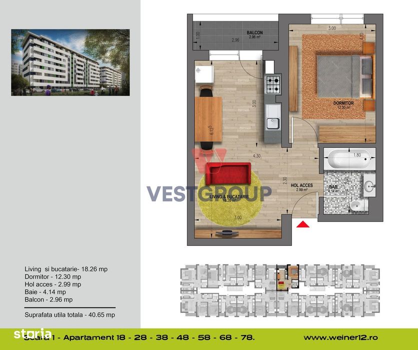 Apartament 2 Camere Weiner Residence Militari Direct Dezvoltator