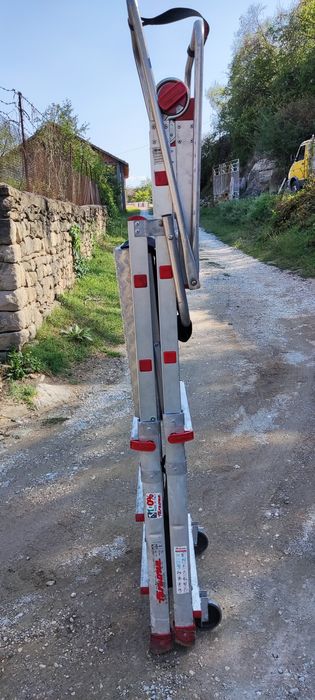 Разтегателна стълба с платформа  Faraone PLS3, Алуминий