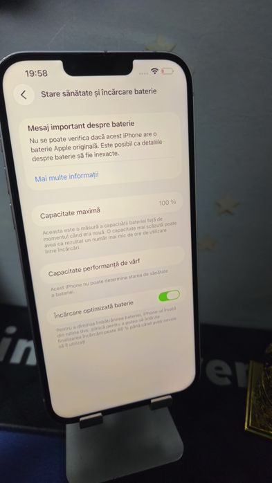iPhone 14 Plus White 128GB Baterie Schimbata:100%.Preṭ fix!